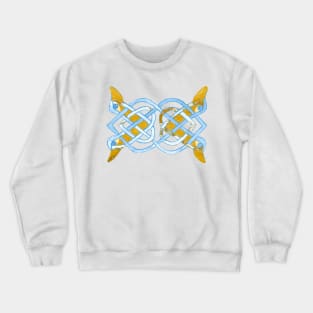 Yellow Duck Celtic Tracery v2 Crewneck Sweatshirt